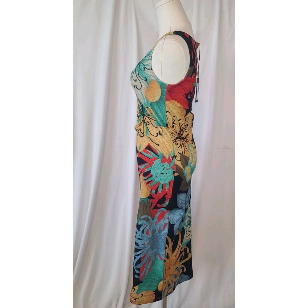 The Kit By Daniel Vosovic Black Camellia Midi Tank Dress XS New W/Tag - Picture 6 of 10